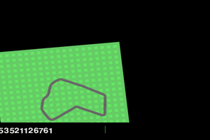 Trained world-model agent driving a CarRacing track